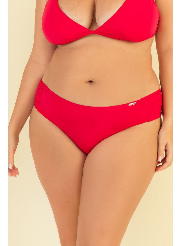 1012 calcinha biquini plus size vermelha mardu