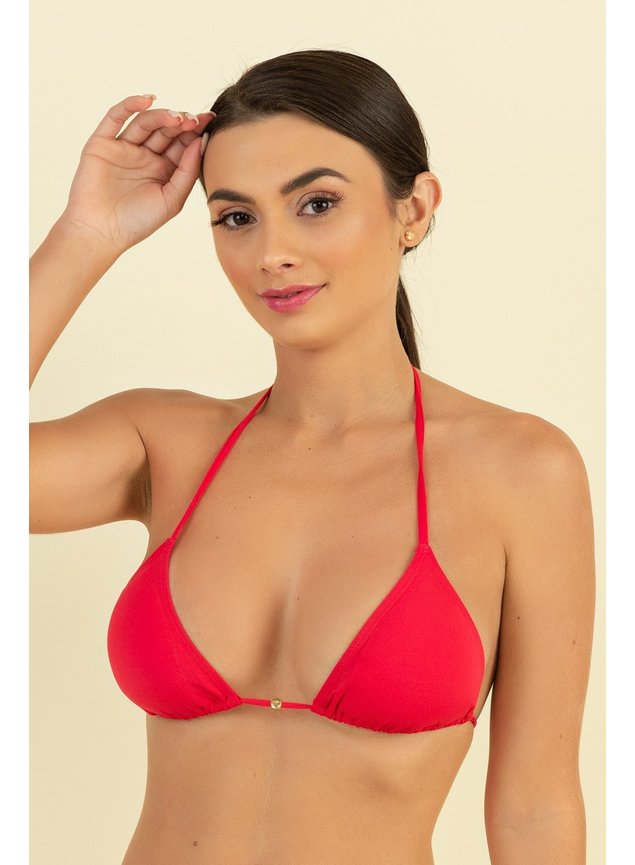 20312 top biquini cortininha com bojo amarrar vermelho mardu